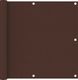 vidaXL Parawan balkonowy, brązowy, 90x300 cm, tkanina Oxford 1