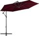 vidaXL Parasol wiszący z aluminiowym słupkiem, bordowy, 300 cm 1
