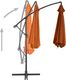 vidaXL Wiszący parasol ze słupkiem aluminiowym, terakotowy, 300 cm 4