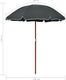 vidaXL Parasol na stalowym słupku, 180 cm, antracytowy 4