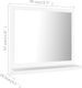 Lustro vidaXL w ramie 40x37cm biały (804553) 6