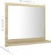 Lustro vidaXL w ramie 40x37cm  (804556) 6
