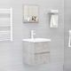 Lustro vidaXL w ramie 40x37cm szary (804557) 3