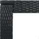 vidaXL Ogrodowy stolik barowy, czarny, 60,5x60,5x110,5 cm, polirattan 3