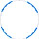 One Fitness HHP090 BLUE-WHITE HULA HOP 0,4KG 90CM ONE FITNESS 1