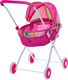 KIK Wózek dla lalek gondola z torbą różowy 10