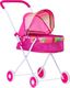 KIK Wózek dla lalek gondola z torbą różowy 2