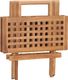 vidaXL Składany stolik ogrodowy 50x50x50 cm, lite drewno tekowe (315454) 6