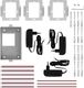 Stamony Wideodomofon domofon LCD 3 x 7'' do domu dwurodzinnego 50 m Wideodomofon domofon LCD 3 x 7'' do domu dwurodzinnego 50 m 4