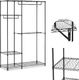 Royal Catering Regał druciany na ubrania do garderoby szatni 4 półki 3 wieszaki 120 x 45 x 179.5 cm do 270 kg Regał druciany na ubrania do garderoby szatni 4 półki 3 wieszaki 120 x 45 x 179.5 cm do 270 kg 1