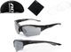 Accent Okulary Wind czarno - grafitowe matowe z adapterem 2 pary soczewek 3