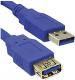 Kabel USB MediaRange USB-A - USB-A 3 m Niebieski (MRCS145) 1