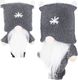 Springos Ozdoba choinkowa Skrzat szary 8 cm 1