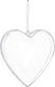 Springos Bombka akrylowa 12cm serce plastikowe decoupage UNIWERSALNY 1