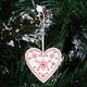 Springos Świąteczne zawieszki 5cm drewniane serca zestaw 3 szt. biały UNIWERSALNY 4