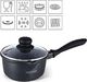 Household Rondel granitowy z pokrywą 16 cm indukcja 1,3 L 3