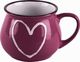 Orion Kubek ceramiczny z uchwytem kolorowe serca zestaw 6 szt. 320 ml 1
