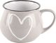 Orion Kubek ceramiczny z uchwytem kolorowe serca zestaw 6 szt. 320 ml 2