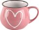 Orion Kubek ceramiczny z uchwytem kolorowe serca zestaw 6 szt. 320 ml 4