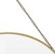 Home Styling Collection Lustro na łańcuszku w złotej metalowej ramie okrągłe 2