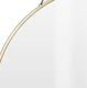 Home Styling Collection Lustro na łańcuszku w złotej metalowej ramie okrągłe 3