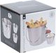 Excellent Houseware Wiaderko na FRYTKI przystawki przekąski + 2x miseczka na sosy dipy 3