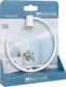 Bathroom Solutions Wieszak uchwyt na ręcznik łazienkowy metalowy biały okrągły 18 cm 1