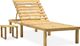vidaXL Leżak ogrodowy ze stolikiem, impregnowane drewno sosnowe (315395) 1
