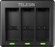 Telesin Ładowarka + 2x Akumulator Bateria Do Gopro Hero 9 4