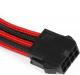 Phanteks PCIe 8-pin - PCIe 8-pin, 0.5m, Czarno-czerwony (PH-CB8V_BR) 1