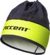 Accent Czapka kolarska Accent Pro Team, czarno- żółta fluo, S 1