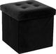 Atmosphera Pufa pikowana Adaline Black 38x38 cm 1