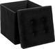 Atmosphera Pufa pikowana Adaline Black 38x38 cm 1
