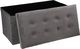 Atmosphera Pufa pikowana Adaline Grey 76x38 cm 1