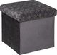 Atmosphera Szara pufa Liam Velvet Grey 38x38 cm 1