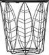 Atmosphera Druciany czarny stolik kawowy Kumi Leaf 2