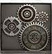 Atmosphera Zegar ścienny Gears 57x58 cm 1
