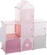 Szafka Castle do pokoju dziecka różowa 1