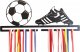 MT3CH Duży solidny metalowy wieszak na medale medalówka PIŁKA NOŻNA PIŁKARZ FOOTBALL biały 11