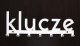 MT3CH Metalowy wieszak ścienny wiszący do przedpokoju na ubrania klucze loft napis KLUCZE biały 7