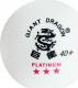 SMJ sport Piłeczki do ping ponga Giant Dragon Platinum Star*** 8333 6 szt. białe 1