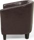 Beliani Fotel ekoskóra brązowy BORWICK 4