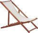 Beliani Leżak ogrodowy ciemne drewno akacjowe Anzio 1