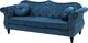 Beliani Sofa 3-osobowa welurowa kobaltowa SKIEN 2