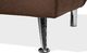 Beliani Sofa rozkładana brązowa HASLE 6