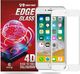 Crong Crong Edge Glass 4D Full Glue - Szkło hartowane na cały ekran iPhone 8 / 7 (biała ramka) 1