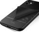 Crong Crong Prestige Carbon Cover - Zestaw etuii iPhone 11 (czarny) + szkło hybrydowe 9H 7