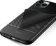 Crong Crong Prestige Carbon Cover - Zestaw etui iPhone 11 Pro (czarny) + szkło hybrydowe 9H 7