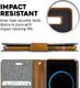 Mercury Mercury Canvas Diary - Etui Samsung Galaxy S8+ z kieszeniami na karty + stand up (szary/camel) 2