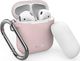 Puro PURO ICON Case with hook - Etui Apple AirPods 1 & 2 generacji z dodatkową osłonką i karabińczykiem (Rose + White Cap) 1
